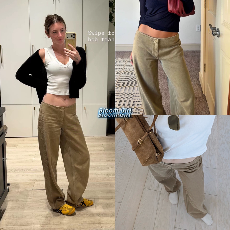 In-Stock in China Stull Here Low-Waist Straight-Leg Jeans Without Waistband Design Jogger Casual Pants for Women In-Stock in China Stull Here Low-Waist Straight-Leg Jeans Without Waistband Design Jogger Casual Pants for Women