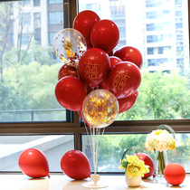 Wedding birthday decoration scene shop layout balloon column supplies festival latex table floating Pole bracket