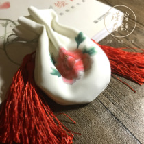 Su embroidery sachet diy Lady peony purse 0 basic beginner material pack a piece