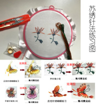 Jin Lingsu embroidery Su embroidery DIY kit embroidery basic stitch method suitable for beginners