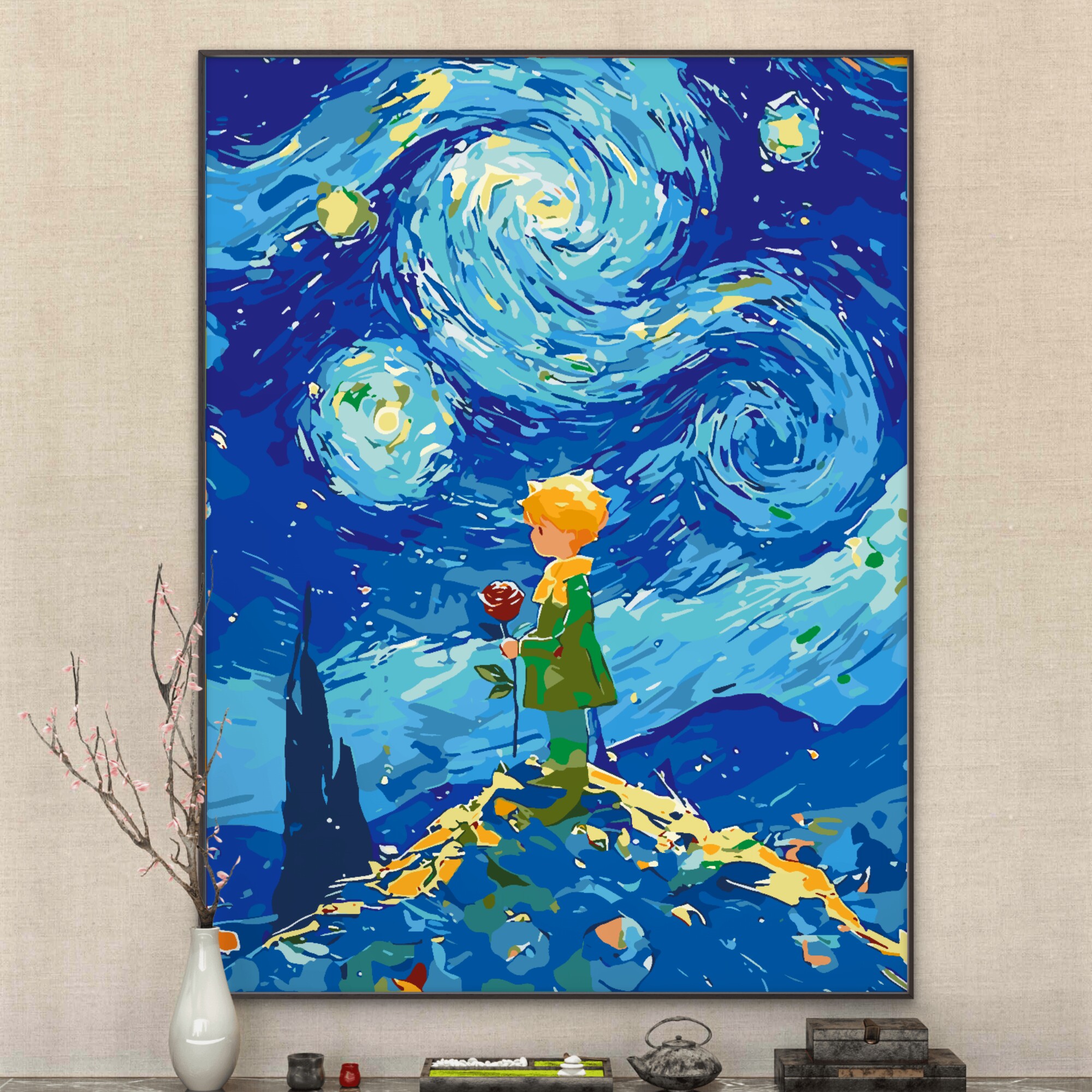 送给孩子的最佳礼物？小王子数字油画DIY，全家一起享受的艺术时光