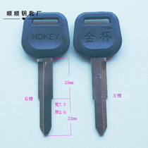 Gold Cup Single Groove Small Sea Lion Car Key Embryons Lock Spoon Stock bread cart Key blank lock spoon embryonomorpho