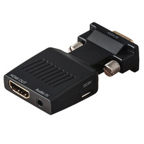VGA to HDMI converter with audio power supply Computer to TV projector adapter VGA male to HDMI female vja to HDMI cable Desktop notebook video head