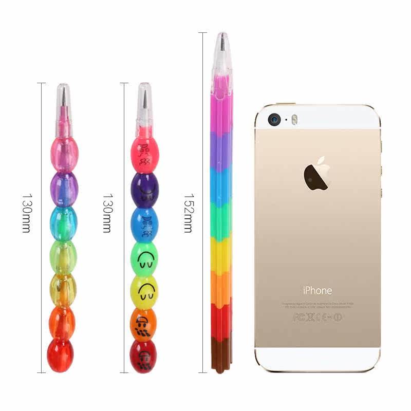 Building block pen wood assembled pencil iridescreed pencil iridesability pencil collaved automatic lower egg pen missile pen assembly exchangeable pen