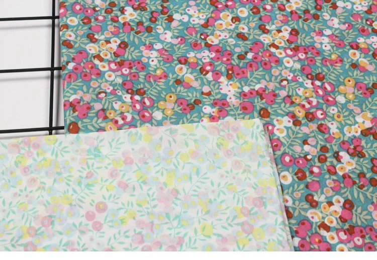 Mùa hè phần mỏng Mục vụ hoa nhỏ đồng bằng vải cotton Cotton vải mềm vải tự làm - Vải vải tự làm cotton 4 chiều