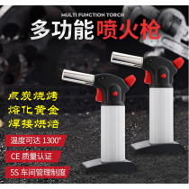 Charcoal gas welding gun point charcoal firearm kitchen baking gas blowtorch cooking portable fire gun butane gas spray gun