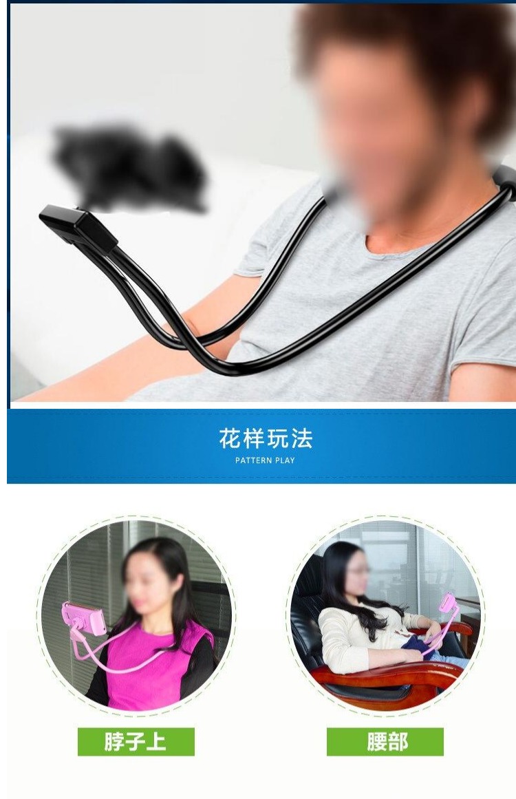 tivi asanzo 50 inch Cổ treo cổ dài điện thoại di động lười biếng phổ quát phổ quát TV để bàn đầu giường kệ mới - TV tivi màn hình led