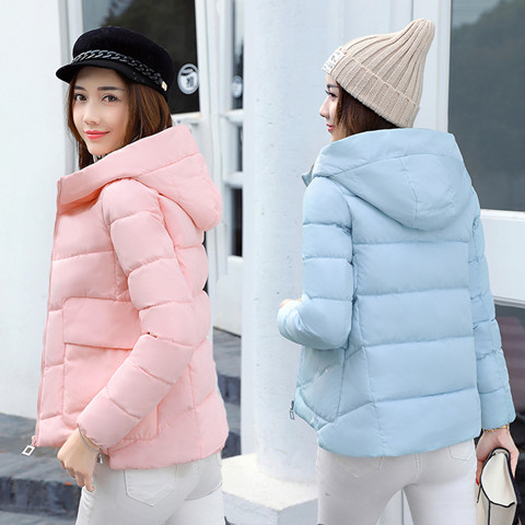 2018 winter coat women short fashion student small jacket thick loose loose cotton suit Korean jacket women's clothing