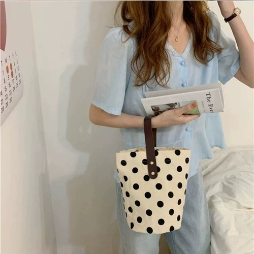 Портативный японский шоппер, маленькая брендовая косметичка, милая льняная сумка, в корейском стиле