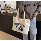 Вместительный и большой шоппер, универсальная сумка на одно плечо для отдыха, подходит для студента