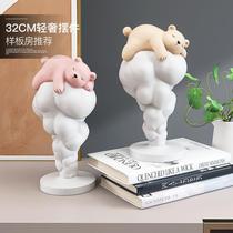 Bear ornaments living room home soft furnishings entrance hall restaurant TV cabinet wine cabinet desktop moving to new home birthday gift