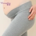 Bà bầu quần legging cạp thấp quần bà bầu mùa xuân và quần mùa hè phần mỏng bên ngoài mặc mùa xuân mới thủy triều mẹ thời trang xuân - Phụ nữ mang thai quần / quần bụng