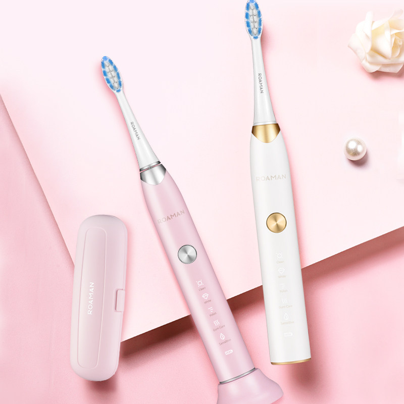 Roman Electric Toothbrush T7 Rechargeable Sound Wave Intelligent Automatic Home Waterproof Adult Whitening Shake Lovers Soft Hair