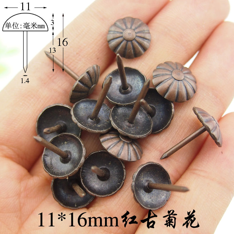 Antique móng tay đồng đồng Nails trang trí móng tay doornail sofa đinh đinh ghim tack tack bởi móng tay đồng cổ 11 * 24mm - Ghế sô pha ghế sofa gỗ kéo ra thành giường