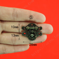 迷你28*23mm箱扣木盒暗箱扣礼盒搭扣包装扣仿古锁扣合金箱扣配件