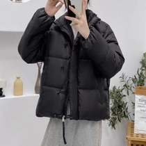 2024 New Short Down Jacket Womens Versatile Loose Thickened Little Stand Collar Winter Warm White Duck Down Jacket