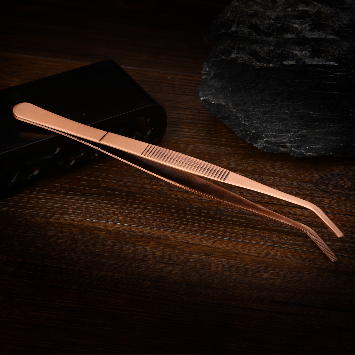Kungfu tea stainless steel tea clip tea spoon tea set accessories tea shovel tea needle tea brush accessories Pu'er tea knife tea brush