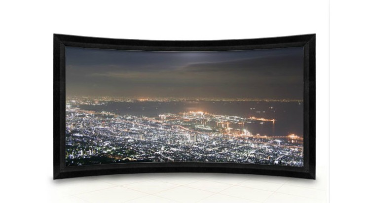 JK via Section H3-FL CW2 arched frame curtain cloth 100 inch 16: 9 nm high-definition soft curtain 3D 4K