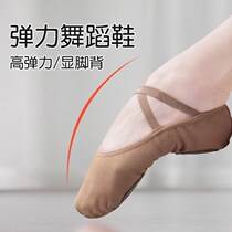 Full Play Force Cloth Dance Shoes Female free from band Soft bottom Exercises Shoes Adult Cat Paw Shoes Body Ballet Shoes Display on the back