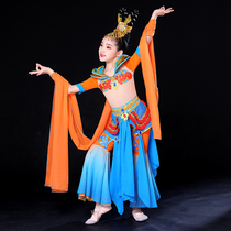 Dunhuang Dance Suit Flying Day Dance To Suit Children Dance Suit Womens Water Cuff Change Moon Rebound Pipa Performance Suit