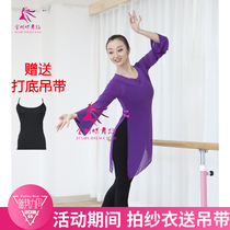 New product Dance gauze clothes Practice clothes Body clothes Academic classical dance Han and Tang classical dance elastic mesh performance clothes