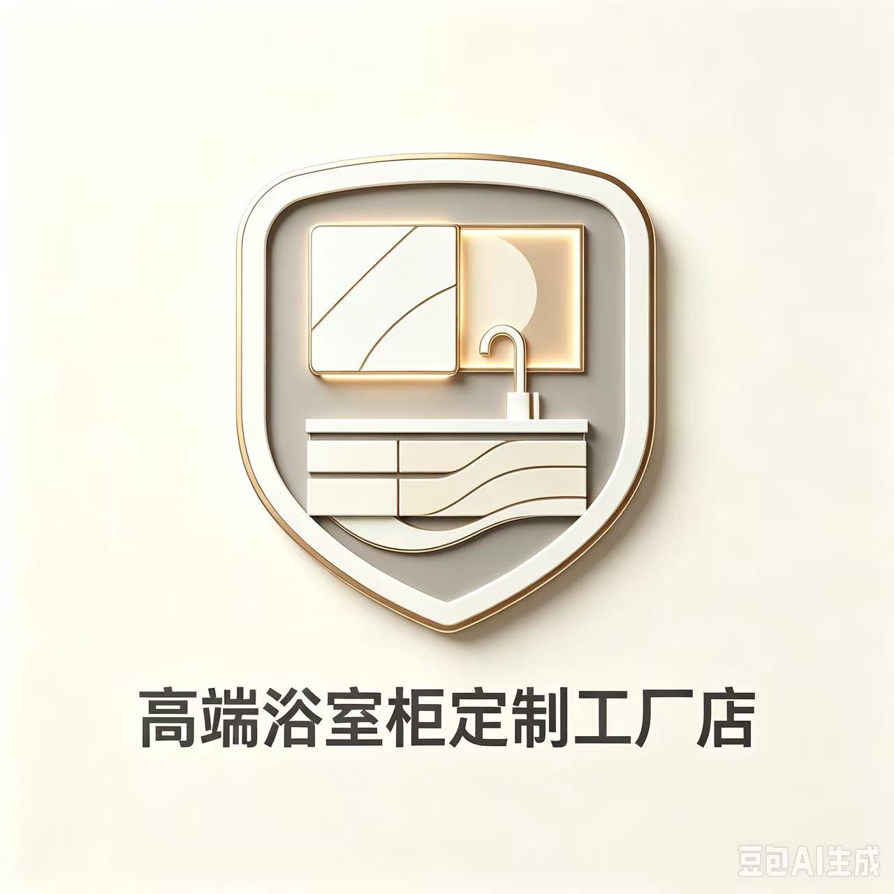 高端浴室柜定制工厂店的LOGO