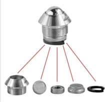 Gyro accessories live head cover steel ball bearing Bingga ice monkey steel ball bearing accessories