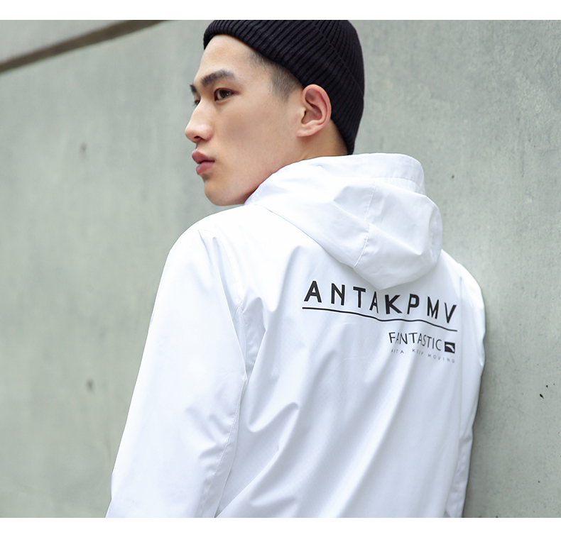Áo khoác nam Anta 2019 xuân mới trùm đầu áo gió thể thao áo gió thể thao dệt 95863643 - Áo gió thể thao áo khoác gió nam có mũ