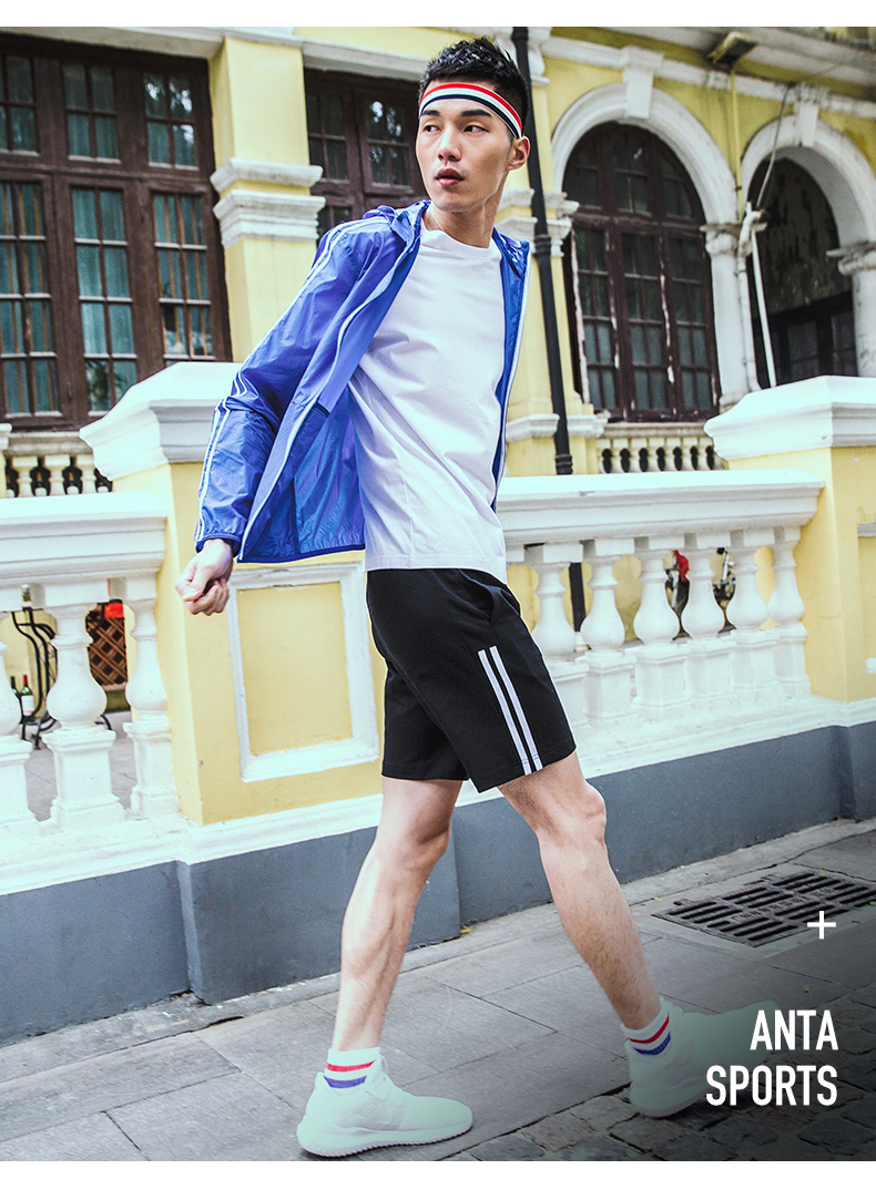 Anta áo khoác nam 2018 mùa hè mới thời trang thể thao áo khoác da quần áo áo khoác duy nhất 15827640 móc áo khoác tập gym nam