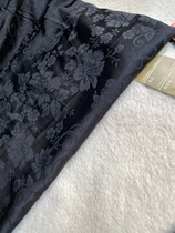Black rayon acetate unicorn peony jacquard fabric dress cheongsam vest retro jacquard half meter price