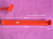 Red widened square head plastic handle red pull handle plastic carton handle plastic hand strap