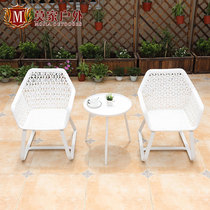 Mojia balcony table and chair three-piece combination small coffee table simple tea table Leisure outdoor outdoor courtyard single chair