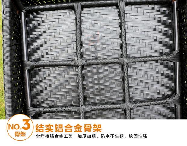 Bàn ghế ngoài trời Mojia kết hợp hiện đại tối giản nội thất sân vườn giải trí bàn cà phê mây ghế ban công bàn ghế năm mảnh - Bàn ghế ngoài trời / sân bàn ghế ban công