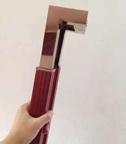 Chinese style glass door handle modern wooden door large door handle solid wood engraving stripe