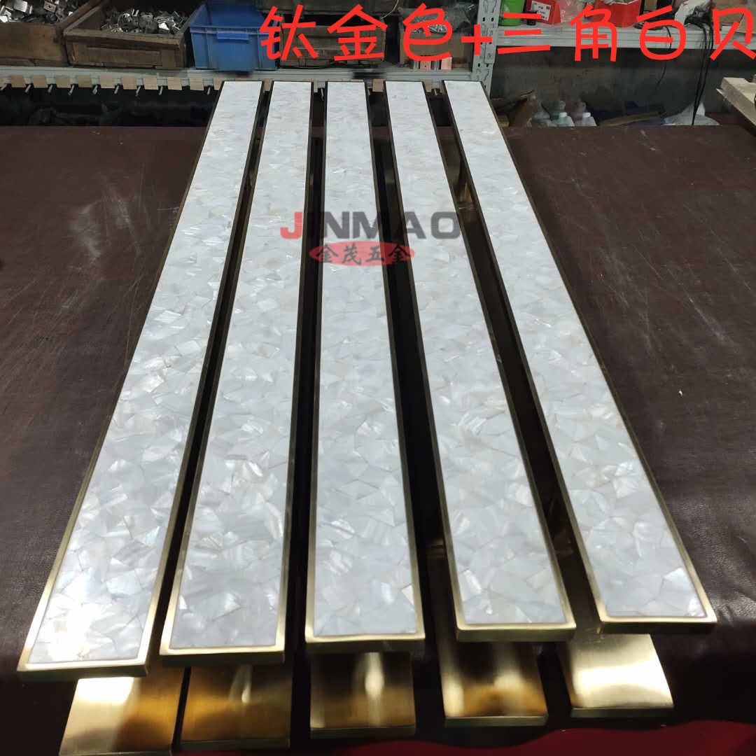 Glass door handle Hotel villa club door handle High-end luxury door handle Shell craft handle