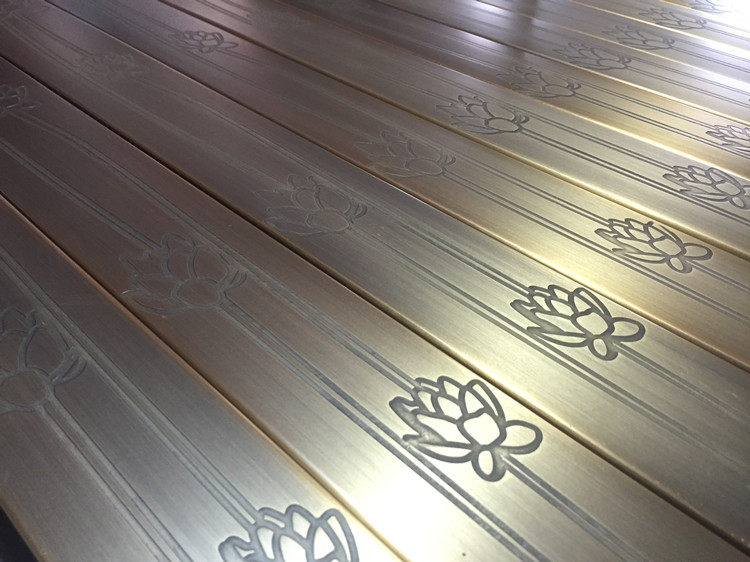 LOGO custom stainless steel etched antique Chinese glass door door handle wooden door handle