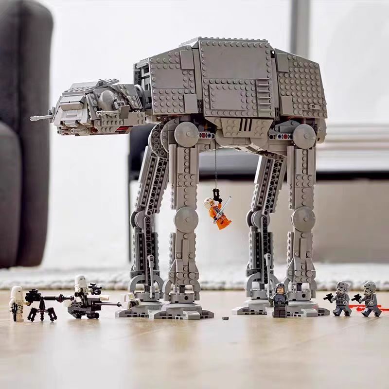 2025 New Star Wars At-At Walking Vehicle Transport Armored Robot Building Block Toys for Boys and Girls
