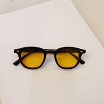 Korean childrens sunglasses retro yellow sunglasses boys and girls baby little red book with sunshade glasses tide