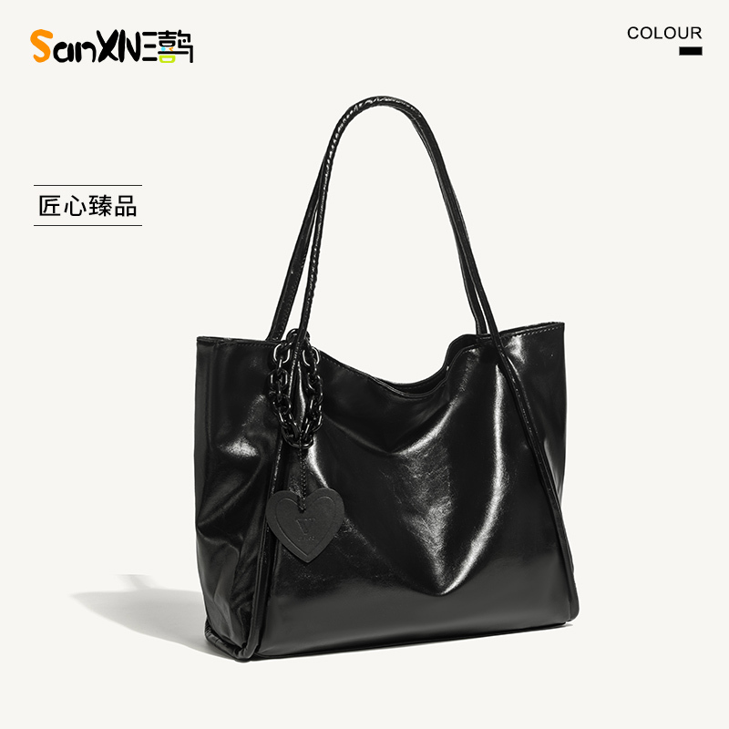 Sanxianiao High-End Tote Bag for Women 2026 New Spring and Summer Commuter Handbag Large Capacity Shoulder Bag