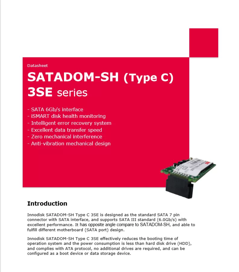 INNODISK промышленный диск DOM 32GB промышленный компьютер сервер SATADOM-SL3ME3 SATA электронный диск