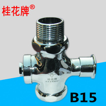 Hand-pressed Flushing Valve 1 inch osmanthus B15 all copper stool Flushing Valve B14 squatting toilet public toilet