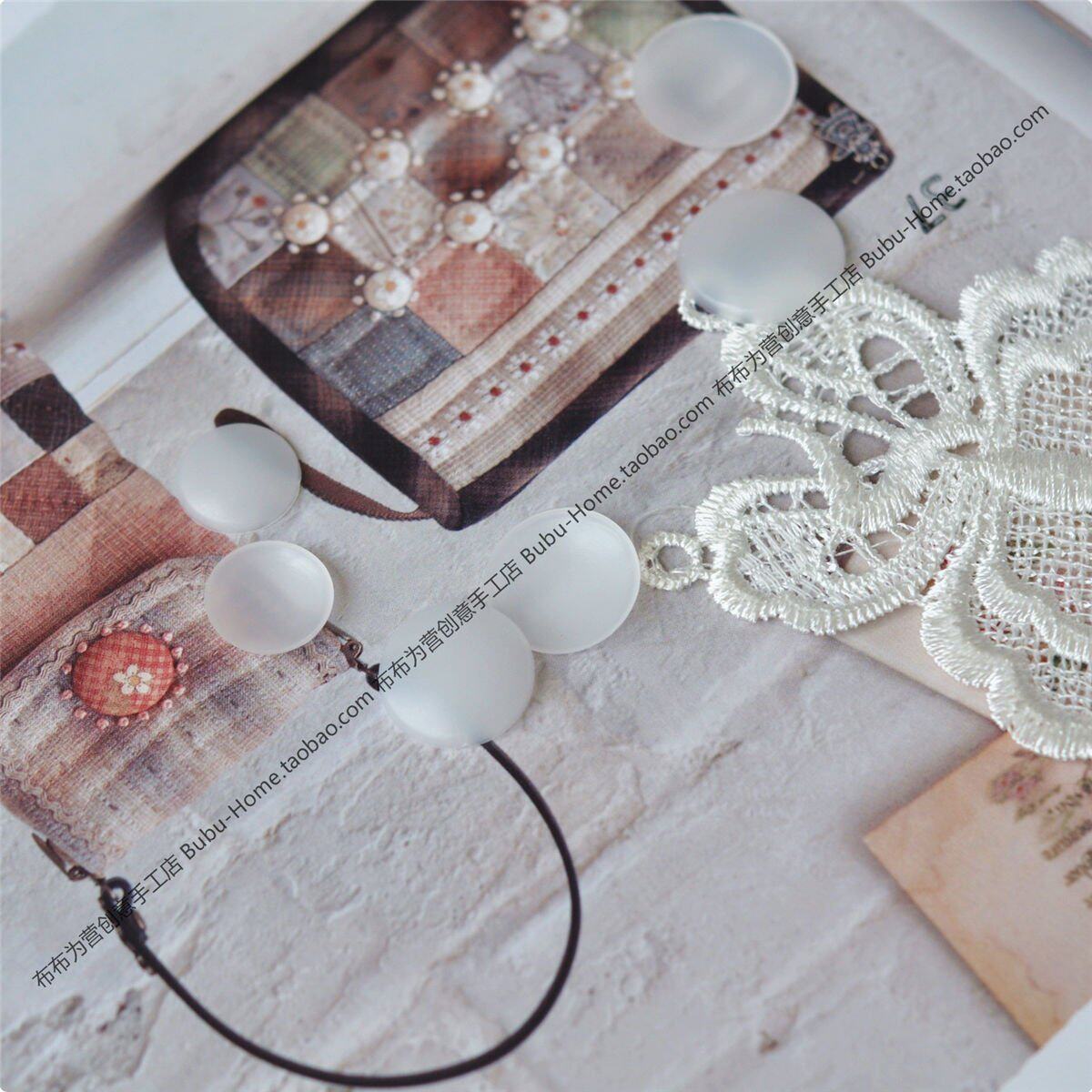 Japan import cloth patch pack buckle macaron decoration small round sheet 7 types of specifications n O3