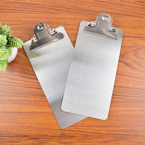 Thickened metal stainless steel menu clip clip clip butterfly clip file splint file file hotel board clip