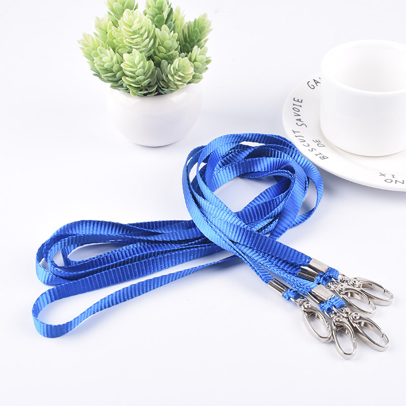 Staff badge Work card Lanyard Iron buckle lanyard Exhibition access card Lanyard School card Student transparent card lanyard