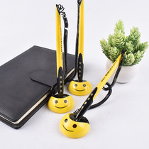 Morning Light Laughing Face Creative Desktop Middle Sex Pen Hotel Bank Finance Office With Fixed Signature Pen Desk Pen Wholesale