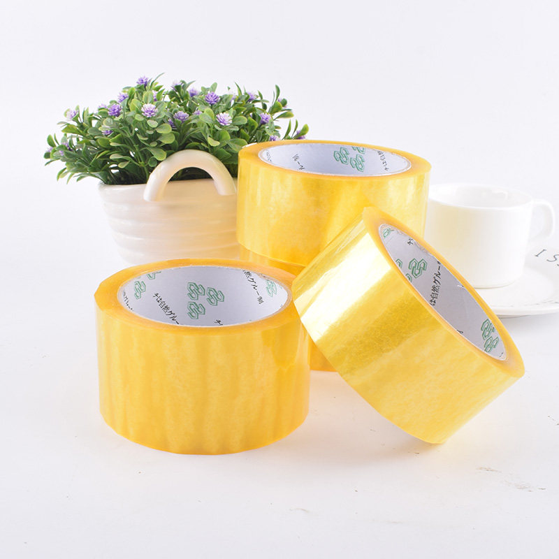 Transparent seal case adhesive tape 4 5 5 5cm large number express package closure packaging rubberized paper wholesale manufacturer direct