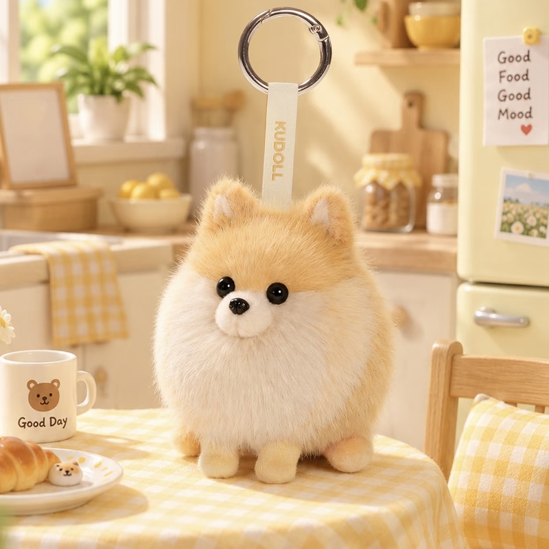 New Product, Same Style as on Xiaohongshu, Pomeranian Puppy Plush Toy, Bag Pendant, Keychain Doll, Birthday Gift for Girls New Product, Same Style as on Xiaohongshu, Pomeranian Puppy Plush Toy, Bag Pendant, Keychain Doll, Birthday Gift for Girls