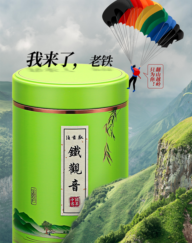 2罐500g铁观音乌龙茶叶礼盒装