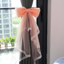 Creative Flower Bow Tie Curtain Buckle Strap Lace Tie Strap Pair of a pair of decorations Tying Rope Modern Brief
