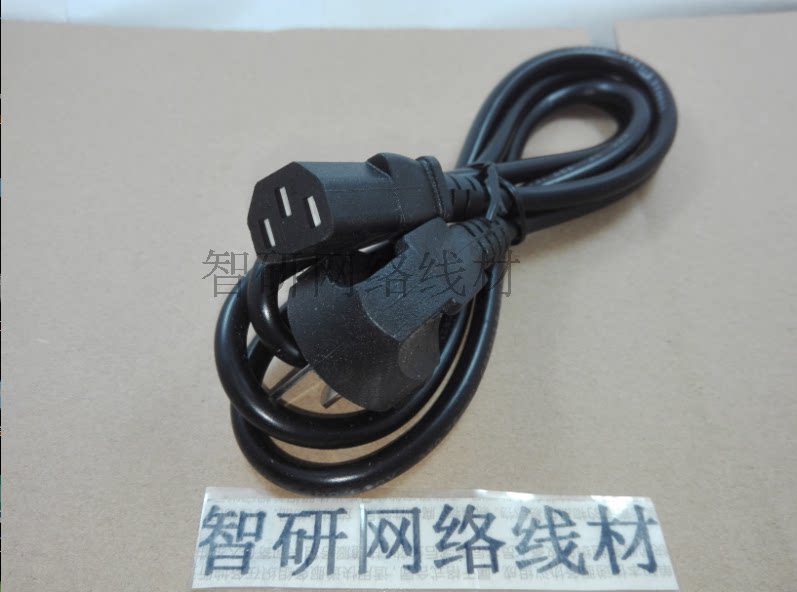 Host power cable national Label character tail power cord Display projector print-meter machine three-flat plug power cord